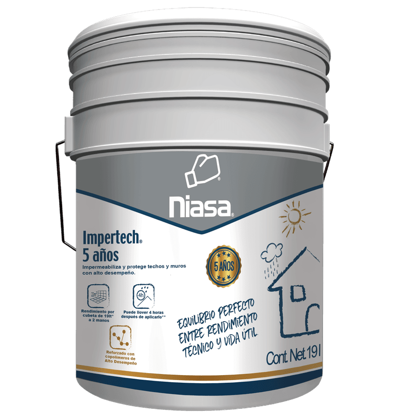 Impertech 5 anos Blanco Niasa 19 Lts