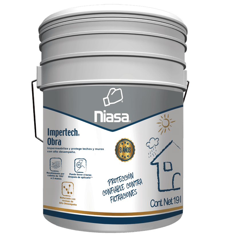 Impertech Obra 3 anos Blanco Niasa 19 Lts