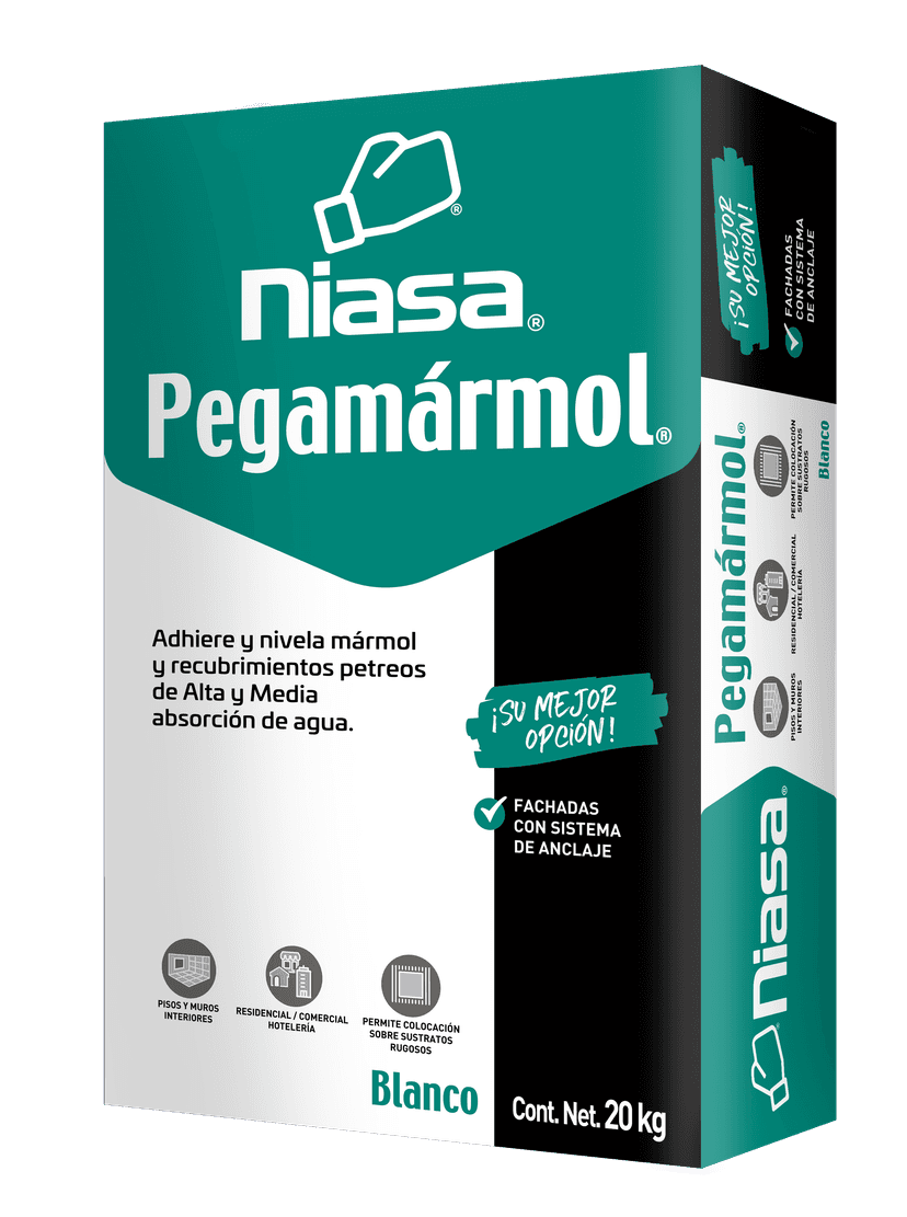 Pegamarmol Blanco Niasa 20 Kg