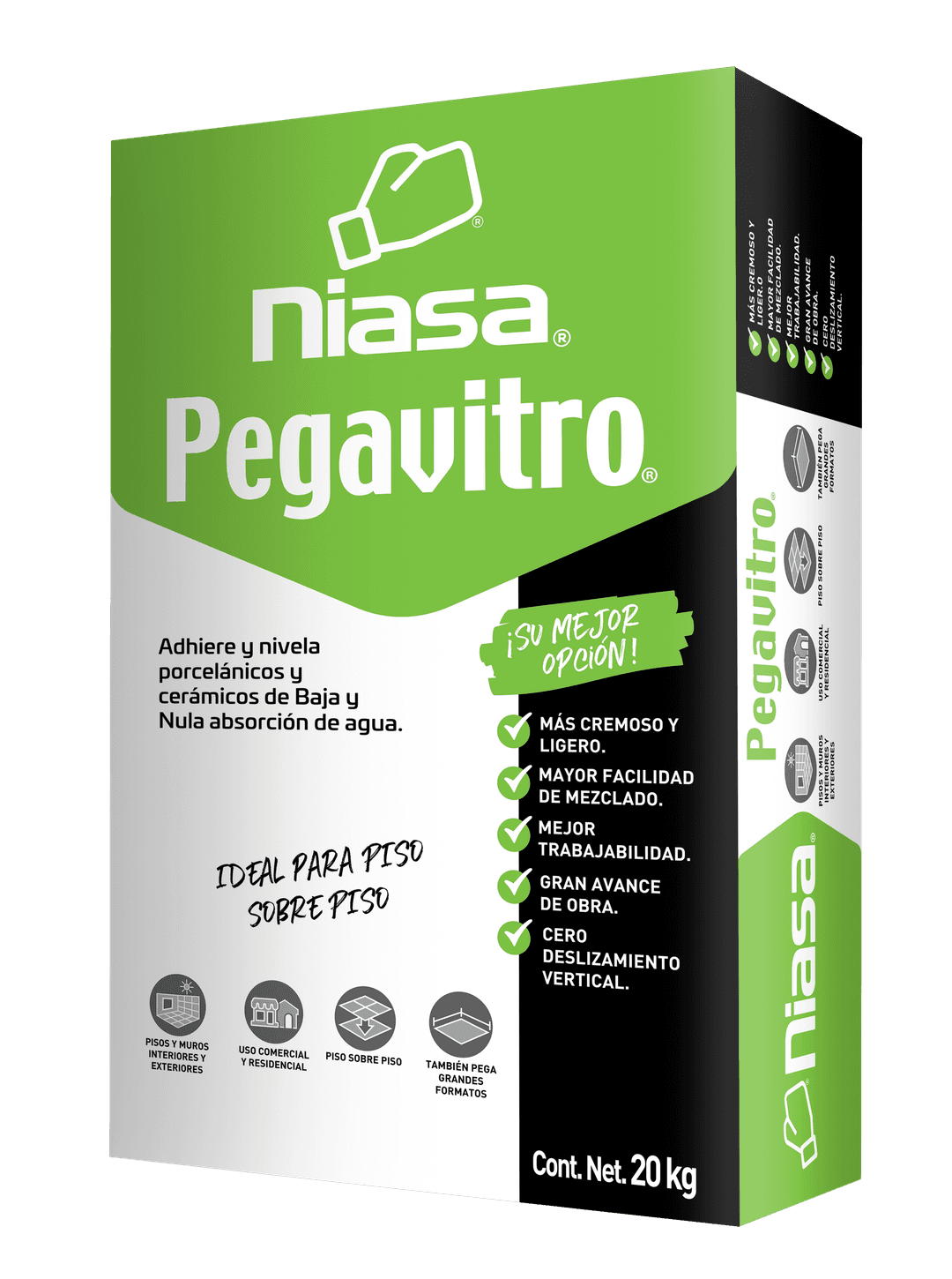 Pegavitro Gris Niasa 20 Kg