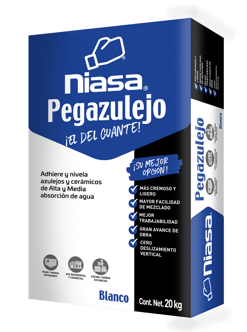 Pegazulejo Blanco Niasa 20 Kg