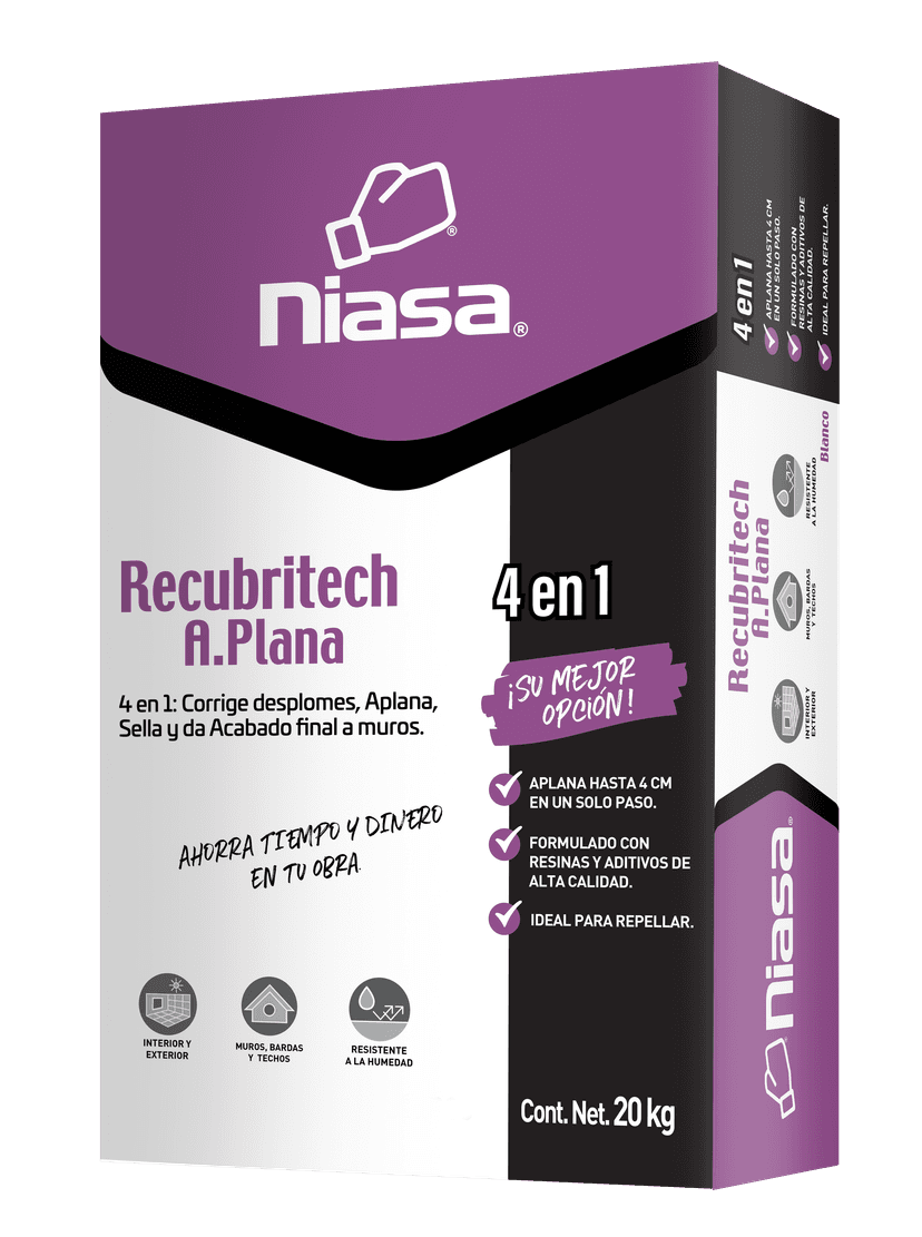 Recubritech A.Plana (Mortero 4 en 1) Niasa 20 Kg