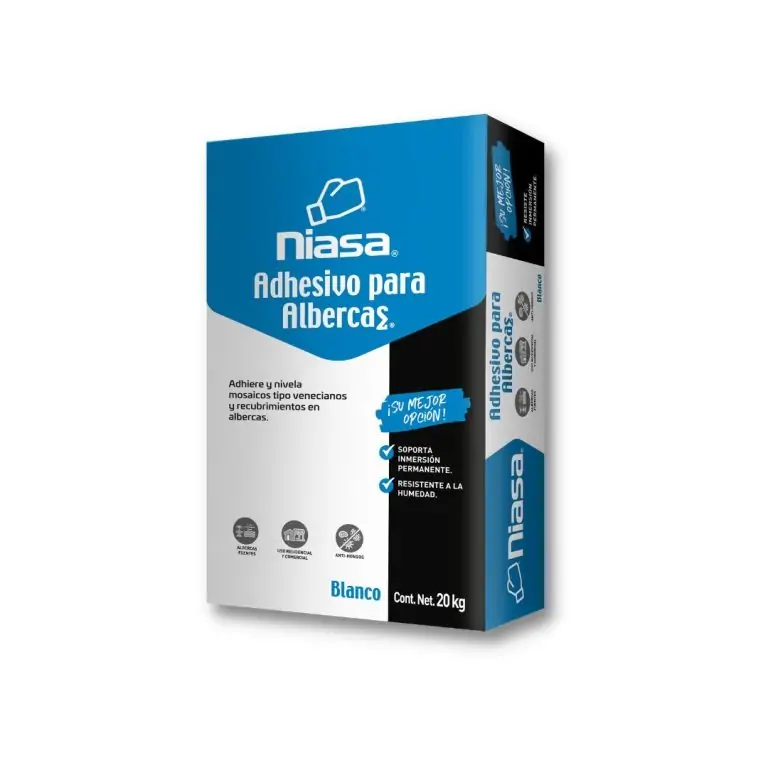 Adhesivo para Alberca Azul Niasa 20 Kg